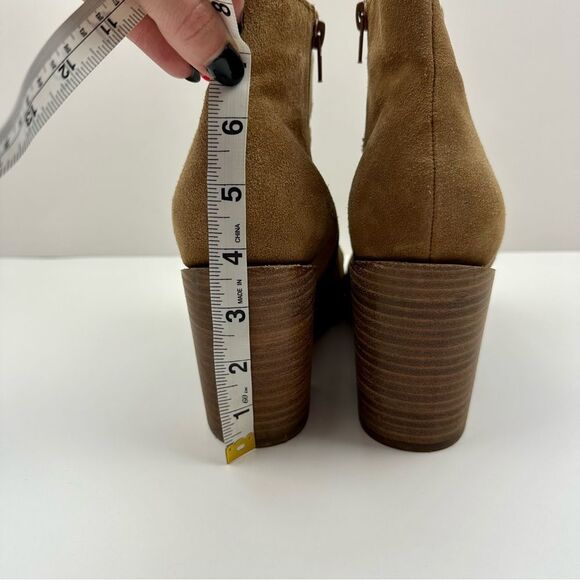 Nine West Camel Suede Kirby Ankle Boot, 9.5 - Picture 4 of 8